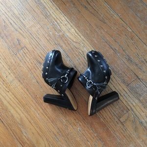 Coach Black Leather Clog